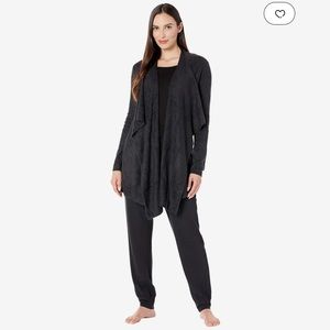 Barefoot Dreams Cozychic Island Wrap S/M Charcoal Gray